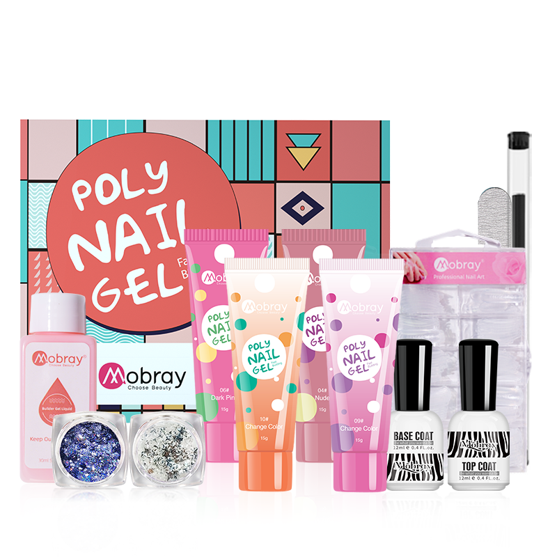Новый дизайн Mobray Горячая продажа 4 различных цветов Poly Gel Kit Private Logo