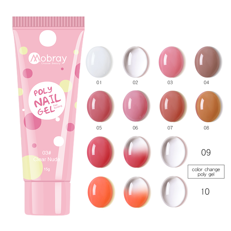 Новый дизайн Mobray Горячая продажа 4 различных цветов Poly Gel Kit Private Logo